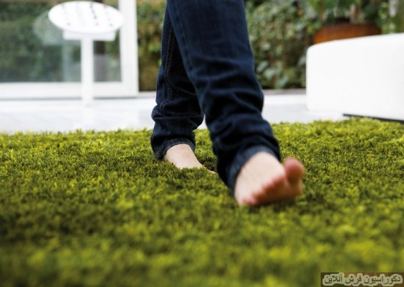 comfortable-green-grass-rug